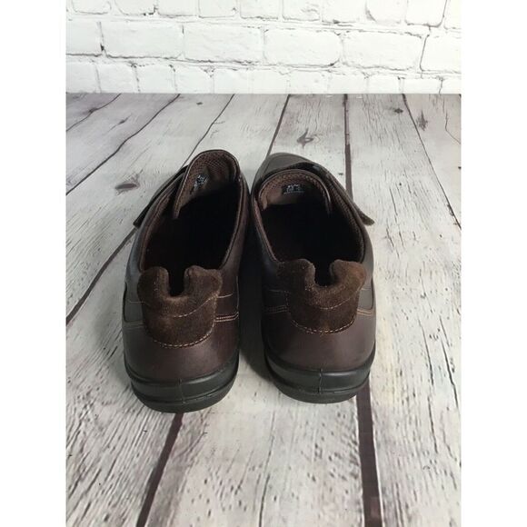 Ecco Women's Loafers Slip On Shoes Brown One Strap Leather Size 39 ( 8-8,5) - Picture 9 of 12